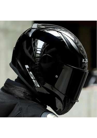 Ls2 Rapid 2 Siyah Vizörlü Kapalı Motosiklet Kaskı