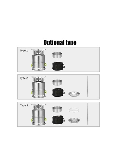 Maiyame Dış Mekan Çelik Çatırabilir Odun Ocağı Seti - Taşınabilir Kamp Mutfak, Izgara Ve Isıtma Aleti Standart Konfigürasyon Çok Renkli