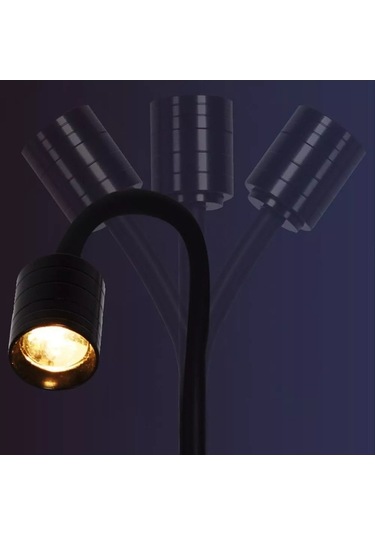 Didadodo Mini Klipsli Lambalar Balık Tankı Işıkları Ayarlanabilir Péyzaž Işıkları Siyah