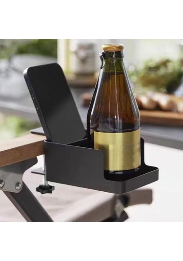 Trendooze Masa Kupası Tutucu Siyah - Uzay Tasarrufu Ofis Aksesuari Siyah