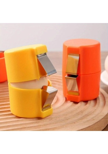 Fochsia Sarı Sku Pratik Yumurta Soyucu - Mutfak Ve Yemek İçin Ergonomik Dayanıklı Plastik El Aleti Sarı