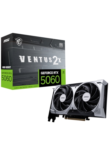 MSI Geforce RTX 5060 8 GB Ventus 2x OC GDDR7 128 Bit Ekran Kartı