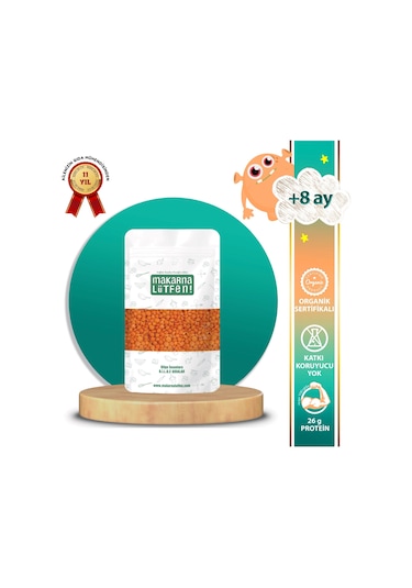 Makarna Lütfen! Organik Kırmızı Mercimek +7 Ay-250 Gram