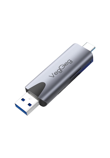 VegGieg Type-c ve Usb 3.0 SD Micro SD TF Kart Okuyucu