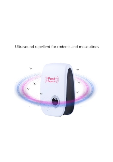 Geeksen Ev İçin Ultrasonik Sıçan Ve Haşere Kovucu Cihazı - 220v Avrupa Standartı - 80-120 M² Etki Alanı - 22-65khz Frekans