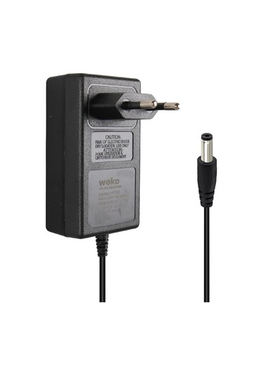 Weko 8.4 Volt 2 Amper 5.5x2.5mm Uçlu Priz Tip Kırmızı Yeşil Ledli Yerli Üretim Akü Şarj Adaptörü Cihazı