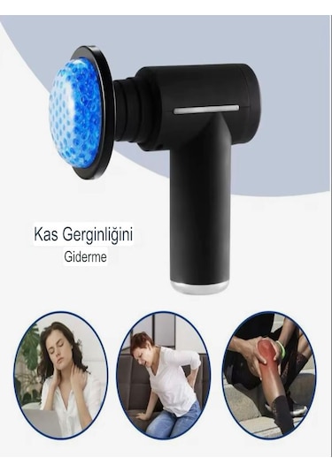 Amg-22 Sıcak Ve Soğuk Kompresli Şarjlı Titreşimli Masaj Aleti Sıyah