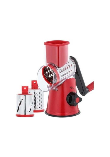 Didadodo Gdl Kranklı Peynir Rendesi, Yeşil Kaplı 3 Değiştirilebilir Davul Bıçağı İle Açık Yeşil Açık Yeşil