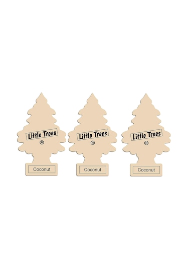Little Trees 3'Lü Set Coconut - H. Cevizi Oto Kokusu Beyaz