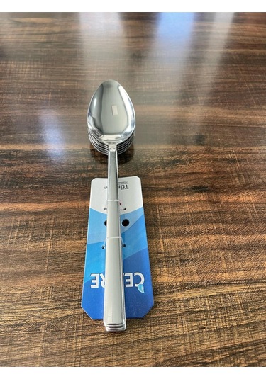 Enashop Paslanmaz Çelik Yemek Kaşığı Seti 12 Adet Klasik Düz Model Inox