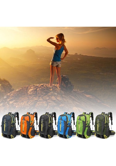 Wezone 40l Hacimli Hafif Ve Dayanıklı Seyahat Sırt Çantası - Erkek Ve Kadın İçin Yeşil