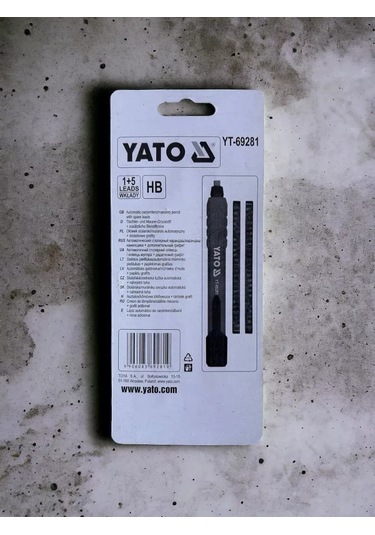 Yato Marangoz Ve Duvarcı İçin Otomatik Kurşun Kalem, + 5 Yedek Uç, Yt-69281 280364396