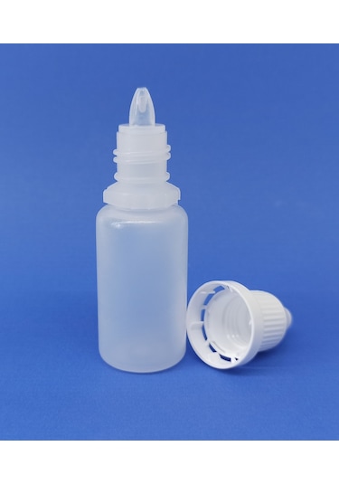 10 Adet - 15 Ml Boş Plastik Likit Şişe Mürekkep-Kolonya Şişesi