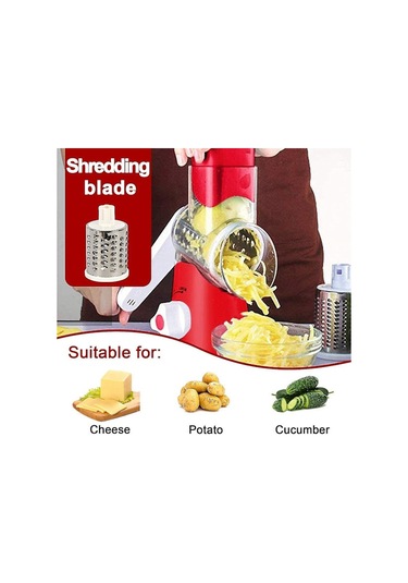 Döner Peynir Rendesi, Mutfak Rendesi, 3 Farklı Tipte Değiştirilebilir Paslanmaz Çelik Bıçaklı Verimli Sebze Kesici Diğer