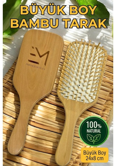 Em Amanos Beauty Bambu Uçlu Kayın Tarak