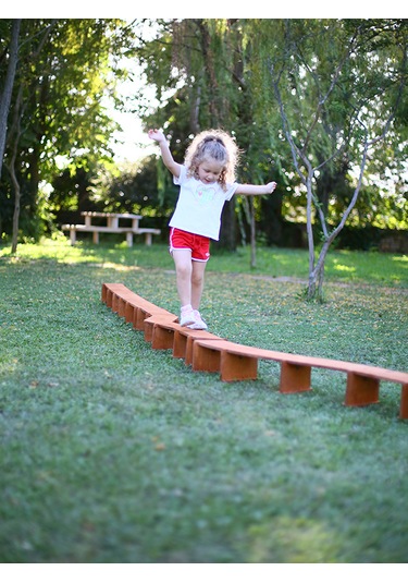 Mandu Ahşap Denge Platformu Denge Tahtası Ahşap Rengi