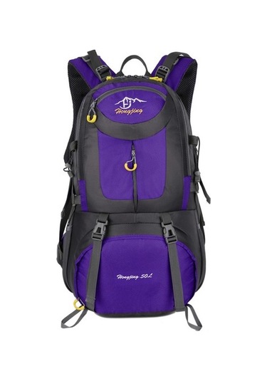 Silkroadselect Su Geçirmez Büyük Kapasiteli Sırt Çantası Spor Seyahat Çantası Yürüyüş Dağcılık Çantası 9qma37 Mor