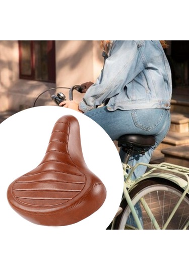 Suntek Bisiklet Sele Yastık Yol Selesi Pu Bellek Kahverengi