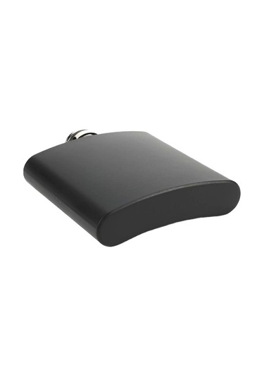 Sones 6oz 304 Paslanmaz Çelik Mat Siyah Boyalı Şişe Viski Votka Şarap Tenceresi Cep Şişesi