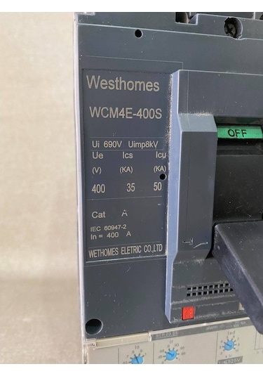 Westhomes 400A Kaçak Akım Korumalı Şalter Wcm4E-400S Bağlantı Apa