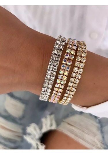 Vally Tıme Taşlı Bileklikler 3 Adet 232998528 Beyaz