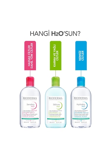 Bioderma Sebium H2O Yüz ve Makyaj Temizleme Suyu 500 ML