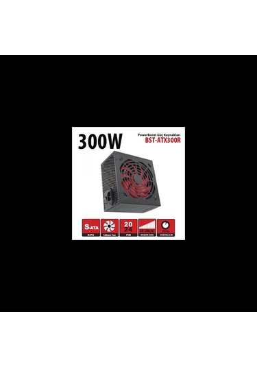 Powerboost Bst-atx300r 300w, Sata, 12cm Fan, Box Psu