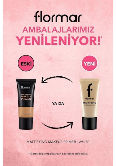 Flormar Yağlanma Önleyici Mat Makyaj Bazı - Mattifying Make-Up Primer - 000 - 8690604534685