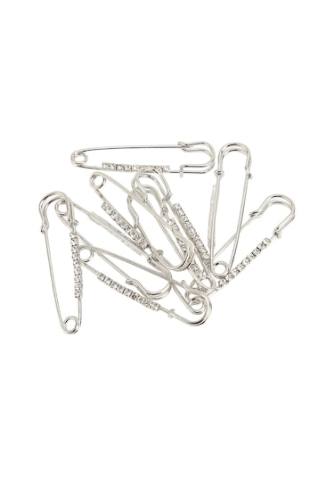 Mufunye 10 Adet Demir Rhinestone Broş: Gömlek, Elbise, Kazak, Şal Ve Şapka İçin Güvenli İğne, Stili Artırıcı Dekoratif Aksesuar Çok Renkli