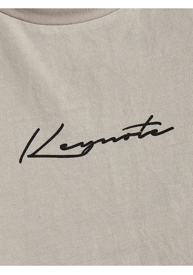 Altamira Erkek Bej Keymate Brooklyn Bisiklet Yaka Sweatshirt 001