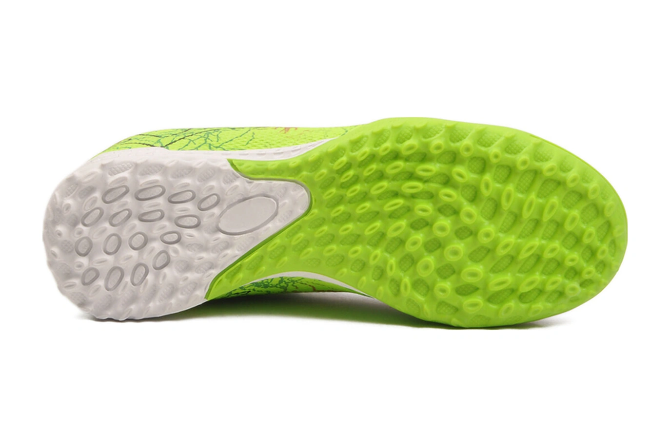 Beyaz Yeşil Bilekten Çoraplı Erkek Çocuk Halı Saha Ayakkabısı Fh-252-153 F Beyaz-neon Yeşil