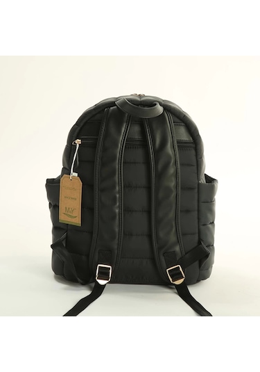 M&y Puff Anne Bebek Bakım Sırt Çantası 7335 Siyah Siyah