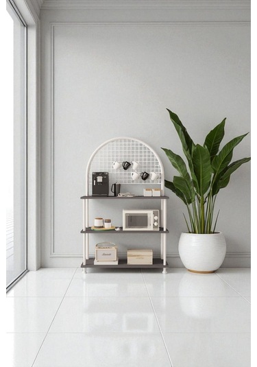 Çevir Kur Çok Amaçlı Kahve Köşesi Dolabı, Mutfak Standı, Mutfak Dolabı, Mutfak Düzenleyici 71 134 35 Antrasit