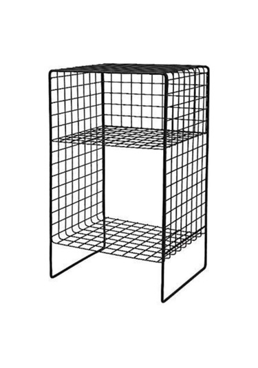 Metal Sehpa Iskandinav Model Kafes Tel Ayaklı Raf Wd108