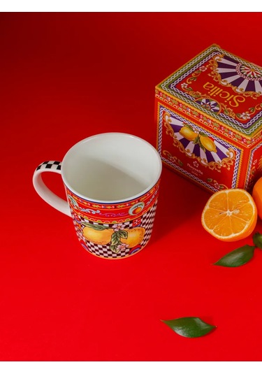 Nouvelle "sicilia Limone" Bardağı, 450 Ml, Porselen 317306254 Kırmızı