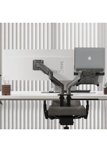 Nb F160- Fp2 Çift Kol 17-27 " Monitör Tutucu Ve Laptop Standı