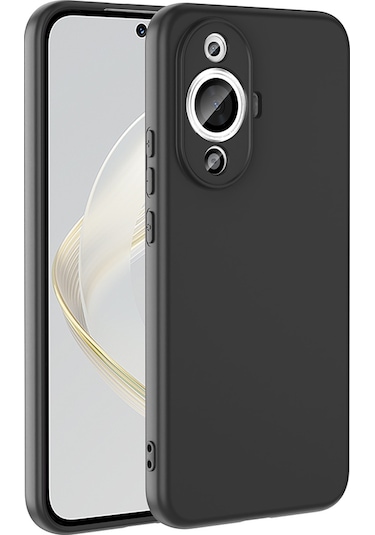 Huawei Nova 12s Uyumlu Kılıf Zore Mara Lansman Kapak-siyah Siyah