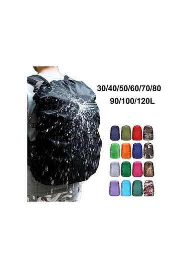 Sırt Çantası Yağmur Kapağı 2 Pcs Yürüyüş, Kamp 90 120l Yeşil İçin Sırt Çantası Yağmur Kapağı Yeşil