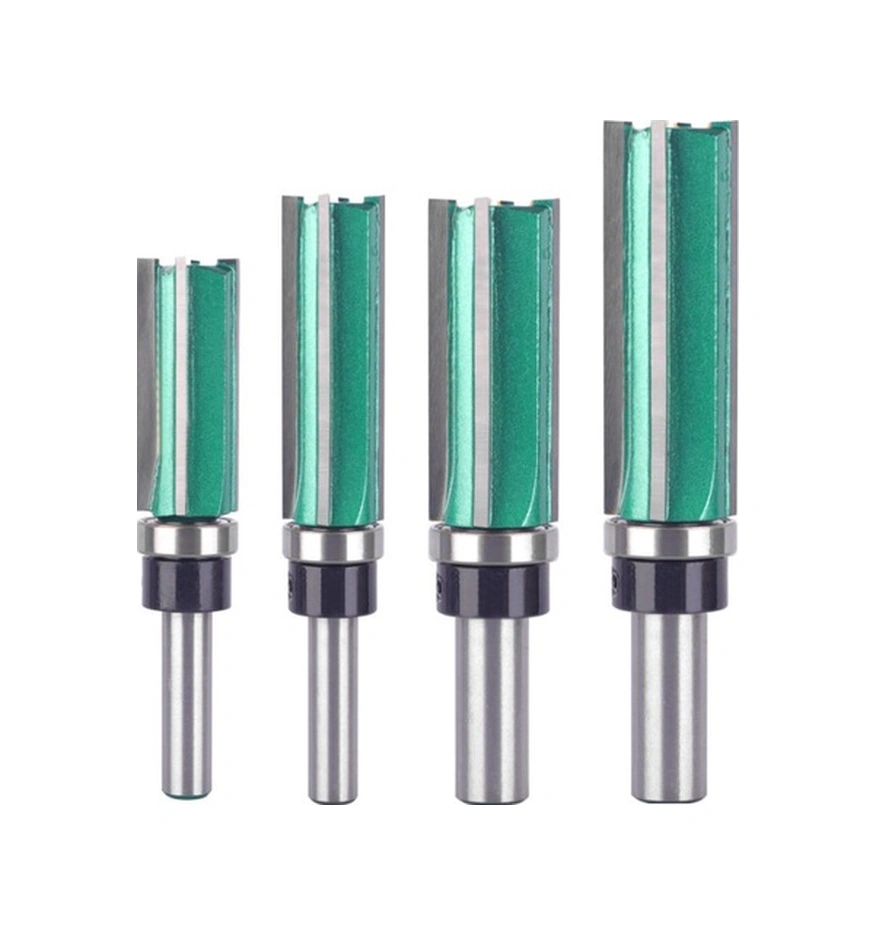 Tongxida Ahşap İşleme İçin 4 Tanağı Kenar Düzeltici, Rulmanlı, Freze Ucu 12 Mm, 2'li Set