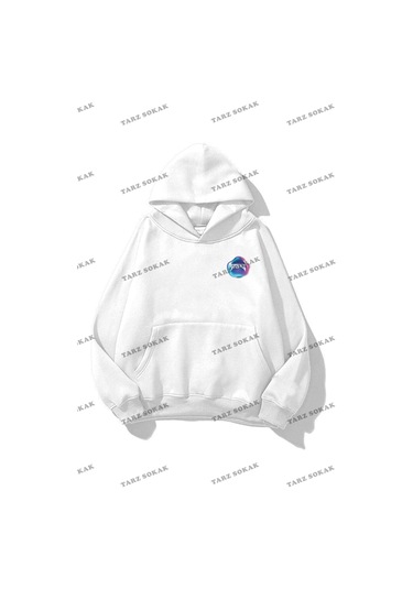 Y2K Unisex Trouble Sweatshirt Kod 1623 Beyaz