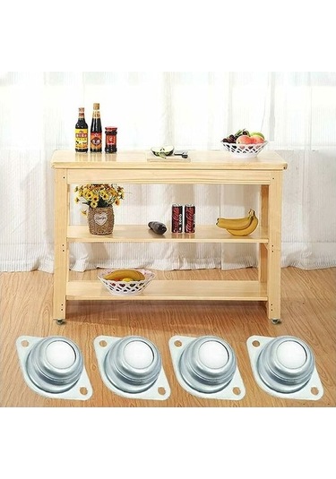 Novahub Gu.b/bon 8 Adet Evrensel Mobilya Tekerleri, Galvanizli Demir Naylon Toplu, Gürültü Düşük, Kolay Kurulum, 10-15kg Kapasite, Transfer Tekerleri -