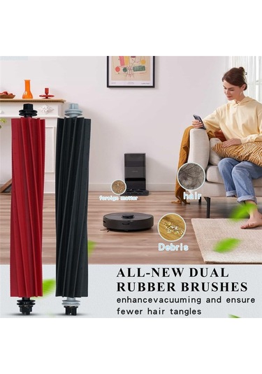 Snoweagle Roborock S8 Pro Ultra/s8+/s8 İçin 14 Adet Yıkanabilir Filtreli Yan Fırça