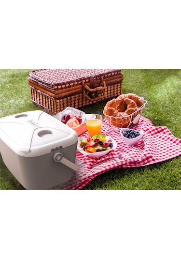 Buzluk Termos Set-30 Lt Buzzy Buzluk Termos 1178 Cooler Box + +6.5 Lt Erciyes Piknik Termos 1403 Cooler Jug Bej