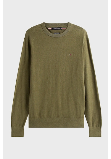 Tommy Hilfiger Erkek Kazak Mw0mw28046 Mt1 Yeşil Yeşil
