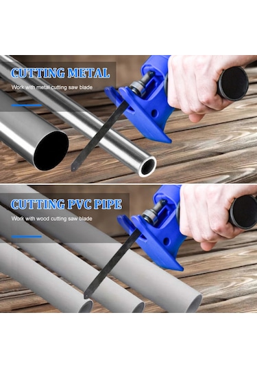 Yaozixia Elektrikli Matkap Değiştirilmiş Testere Ataşmanı Elektrikli Matkap İle Testere Dönüştürücüsü Ahşap/pvc/metal İçin Testere Yedek Kesme Aleti