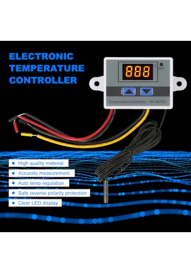 Lemestar Xh-3001 12v 120w Akıllı Sıcaklık Kontrolörü - Led Ekranlı, 0.1 C Hassasiyetli, Ters Bağlantı Korumalı, Ev Ve Endüstriyel Kullanım