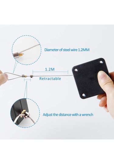 Hombey Ev İçi Otomatik Kapı Kapatıcı, Tel Çekerli, Delme Gerektirmeyen Yaylı, Kolay Kullanıma Uygun, Ev Ve Ofis İçin