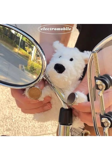 Geeksen Küçük Boy West Highland Terrier Desenli Manyetik Araç Dekorasyonu - Motosiklet, Elektrikli Bisiklet İçin Çekici Ve Kolay Kurulum Aksesuarı