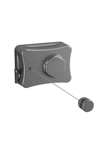 Geeroyoo Gizli Uzayabilir Çamaşır İpi - Evde/bd/ Balkon Kullanıma Uygun, Delme Yok, Çelik-plastik Konstruksiyeli, 5.1m Beyaz İki Kullanıma Elverişli Diğer