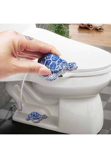 Suntek 2 Adet Kaplumbağa Tuvalet Cıvatası Kapağı Ev Sahili Mavi
